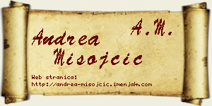 Andrea Misojčić vizit kartica